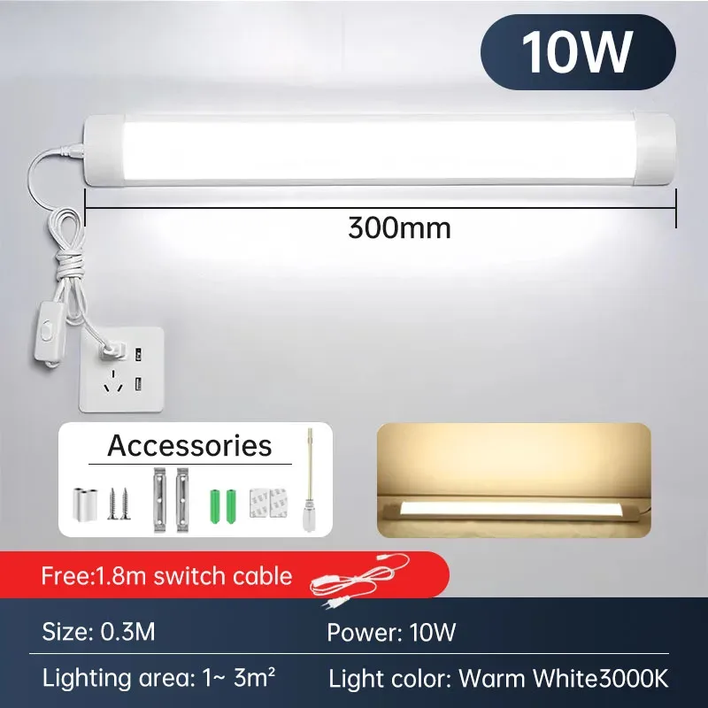 Ruban LED 220V avec câble d'alimentation pour éclairage intérieur slide 10