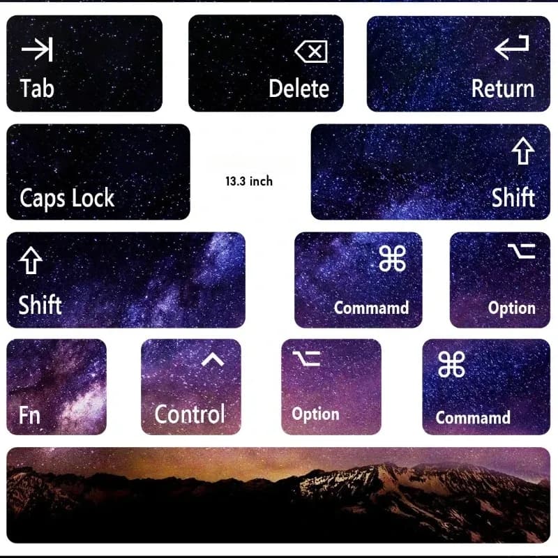 Autocollants décoratifs et anti-usure pour touches de clavier d'ordinateur portable - Image 3
