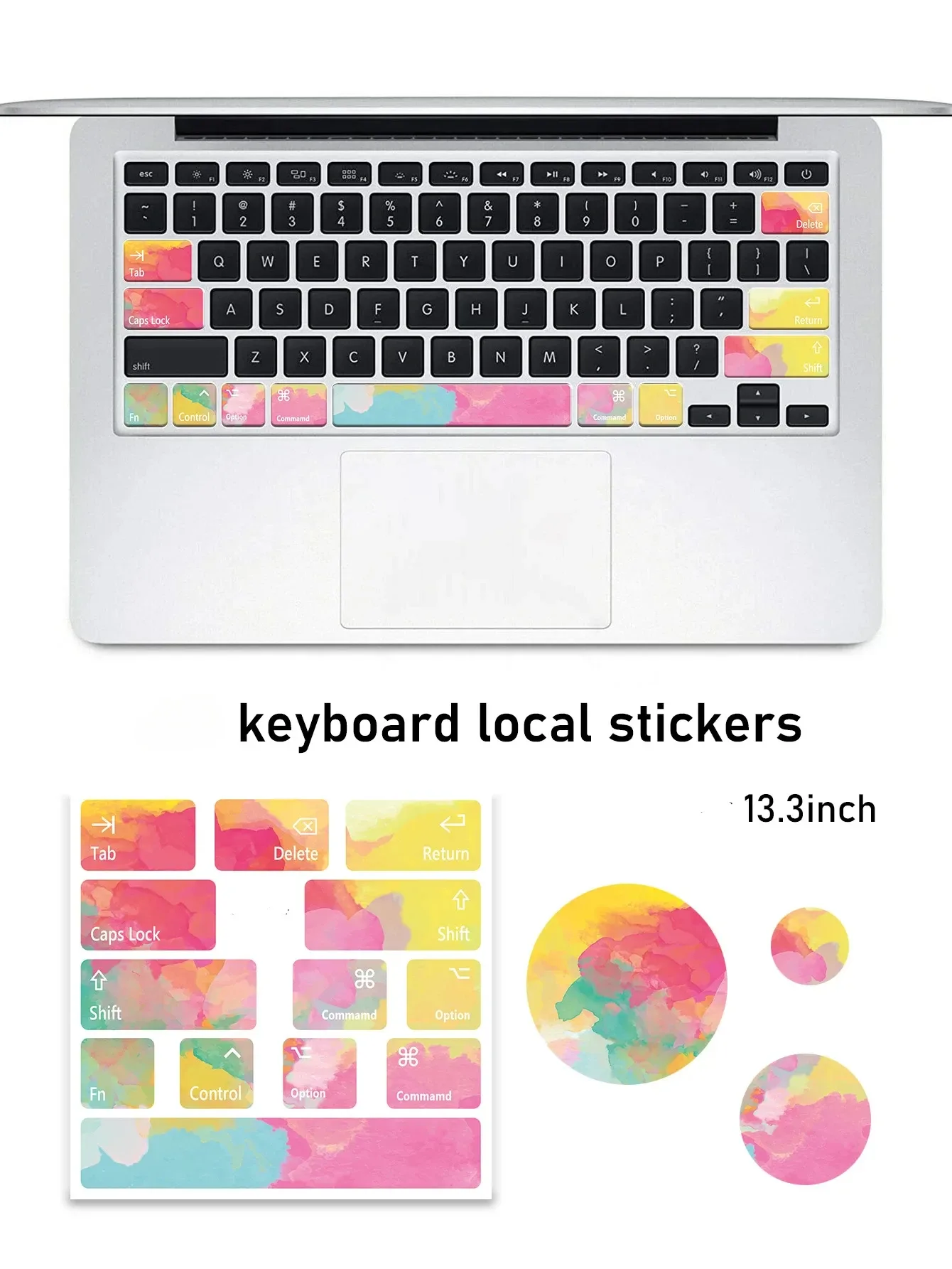 Autocollants décoratifs et anti-usure pour touches de clavier d'ordinateur portable slide 12