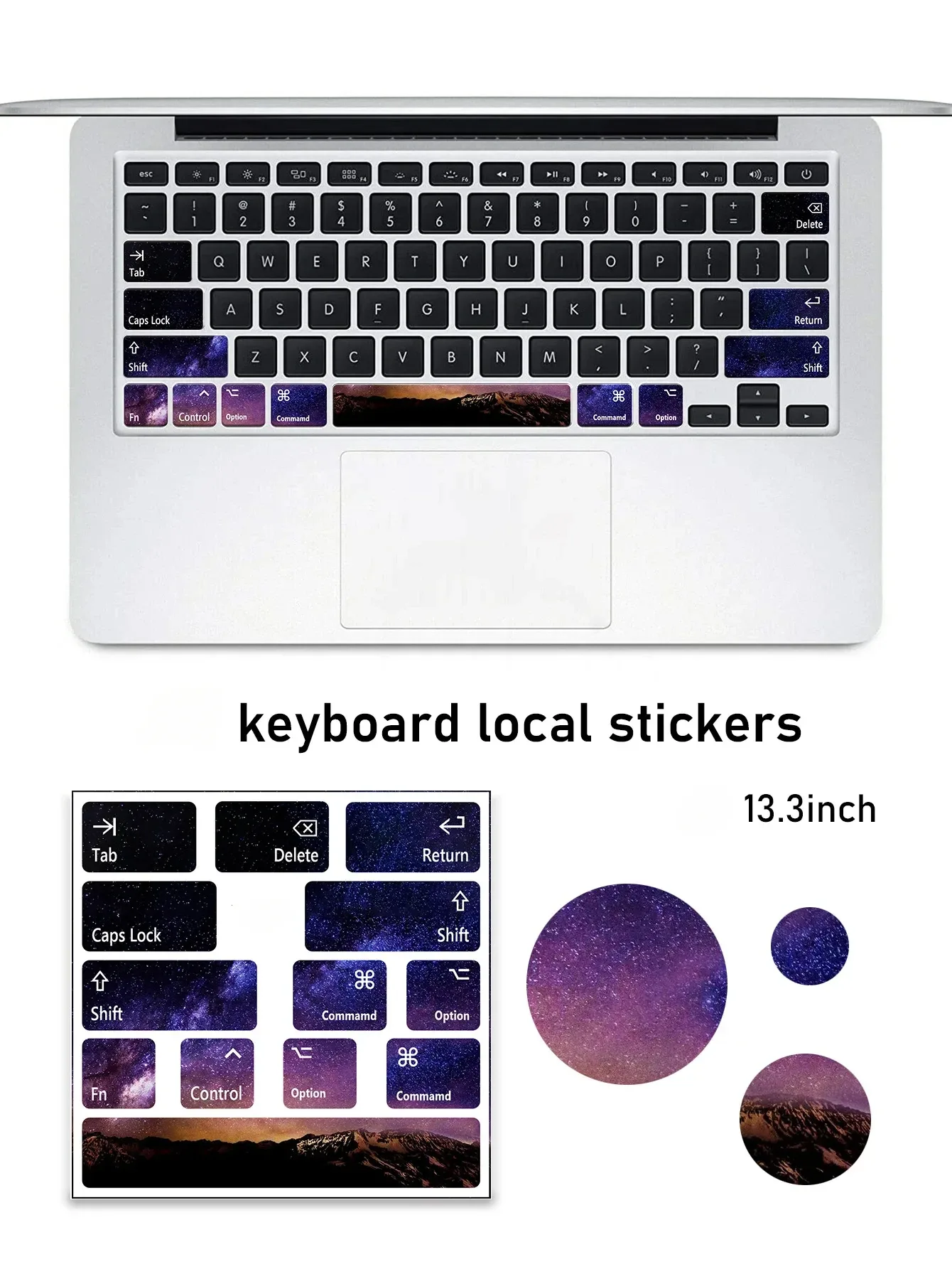 Autocollants décoratifs et anti-usure pour touches de clavier d'ordinateur portable slide 8