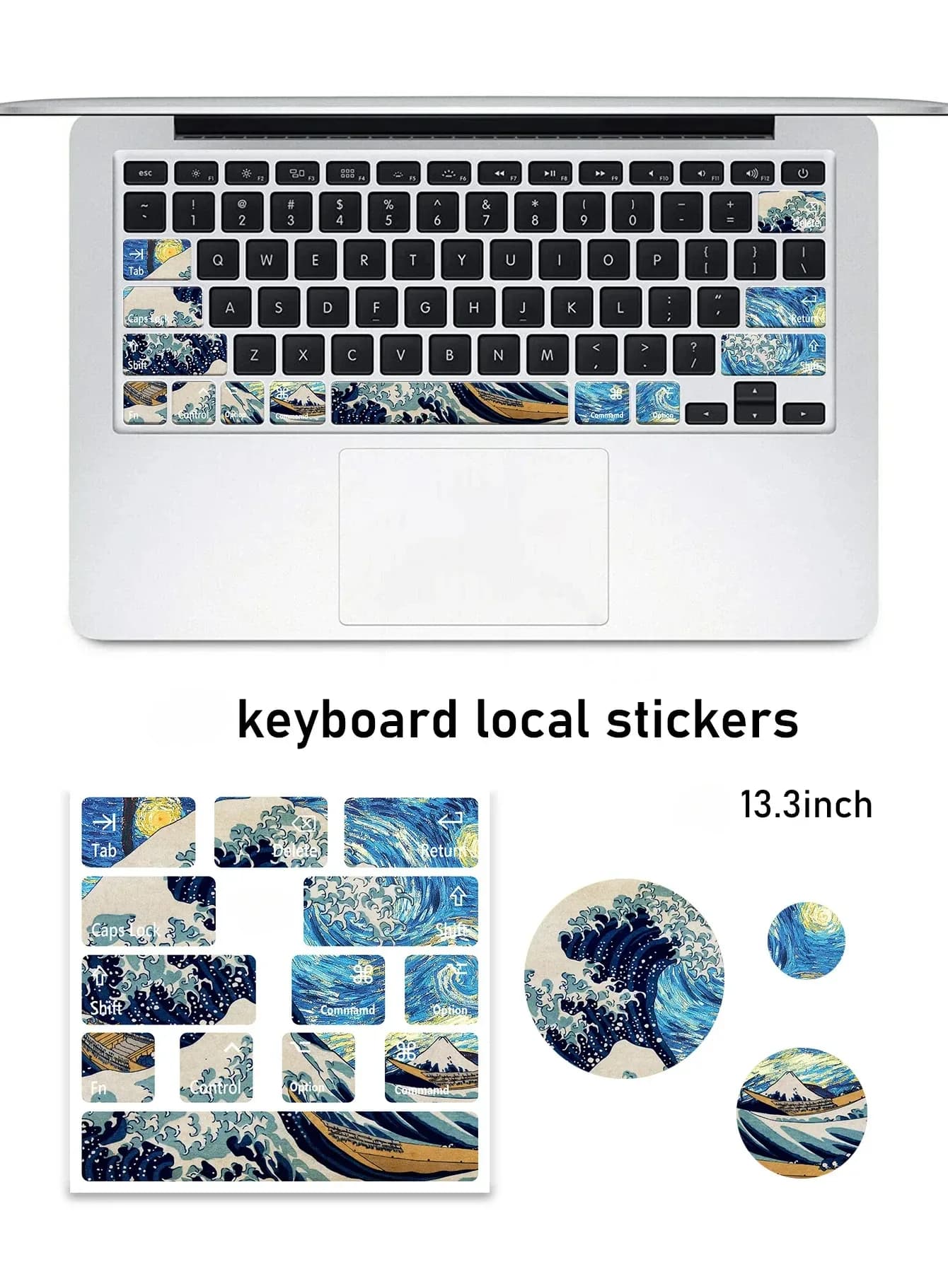 Autocollants décoratifs et anti-usure pour touches de clavier d'ordinateur portable slide 7