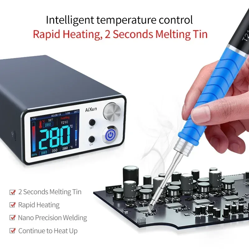 Station de soudage intelligente Aixun T3A 200W compatible T12/T245 slide 5