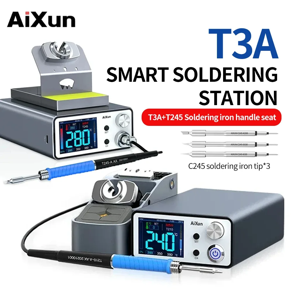 Station de soudage intelligente Aixun T3A 200W compatible T12/T245