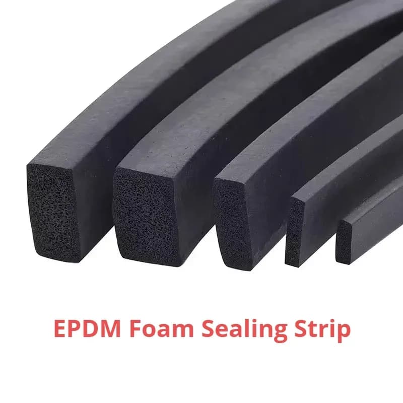 Joint d'étanchéité plat en mousse EPDM pour armoire électrique et automobile - 1m