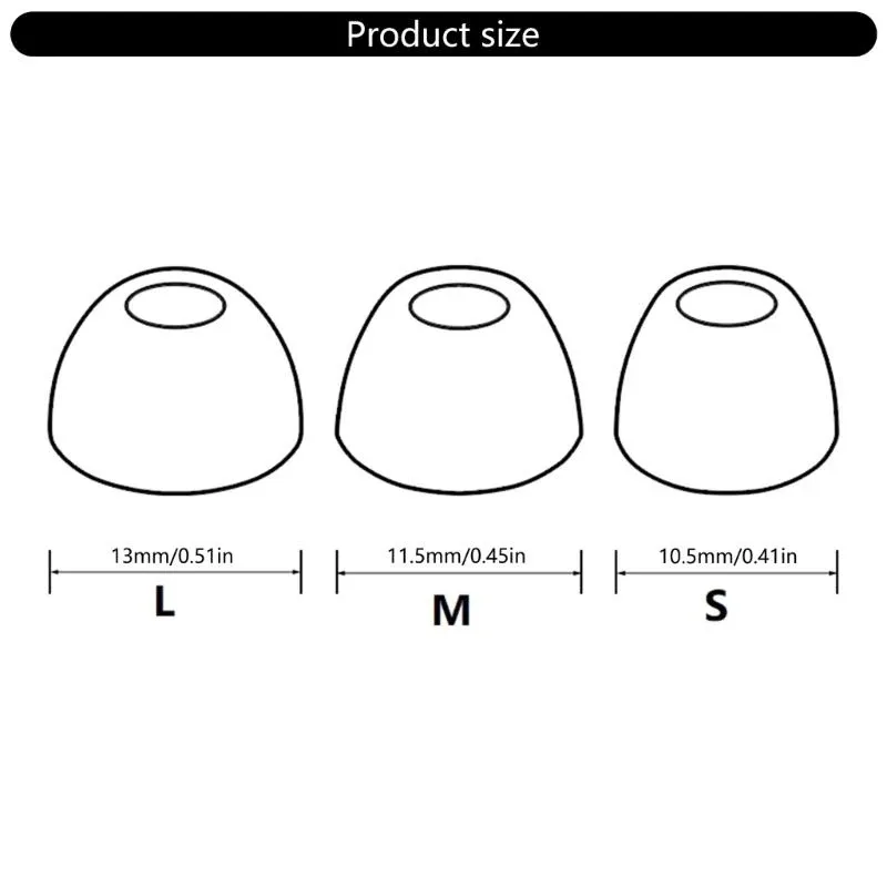 Embouts de remplacement en silicone pour JBL T230NC TWS et JBL Live Pro+ (6 pièces) - Image 3