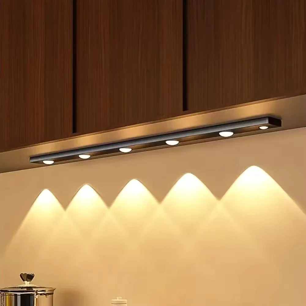 Réglette LED ultra-plate avec détecteur de mouvement, rechargeable USB (20cm / 30cm / 40cm) - Image 1