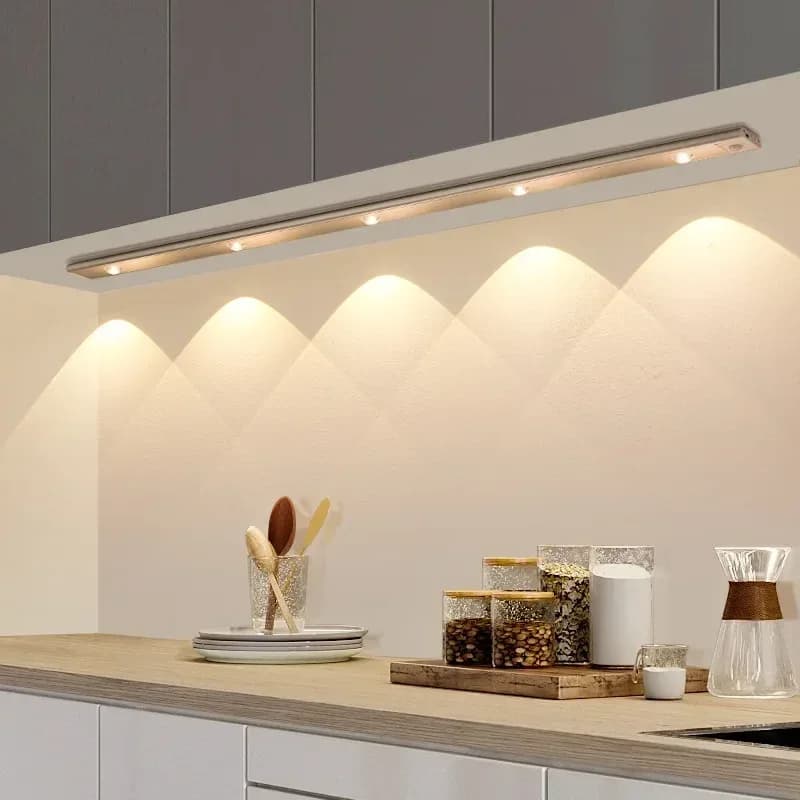 Réglette LED ultra-plate avec détecteur de mouvement, rechargeable USB (20cm / 30cm / 40cm) - Image 2