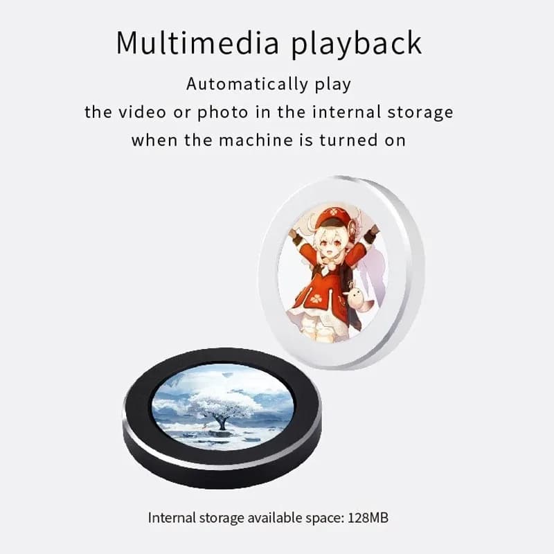 Écran de surveillance système rond IPS pour PC (2,1/2,8 pouces) - USB Type-C - Image 3