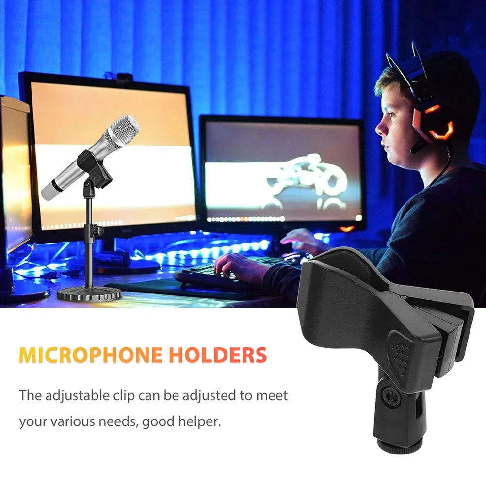 Lot de 2 supports de microphone sans fil - Clips en plastique portables - Image 3