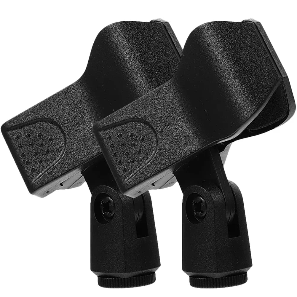 Lot de 2 supports de microphone sans fil - Clips en plastique portables slide 7