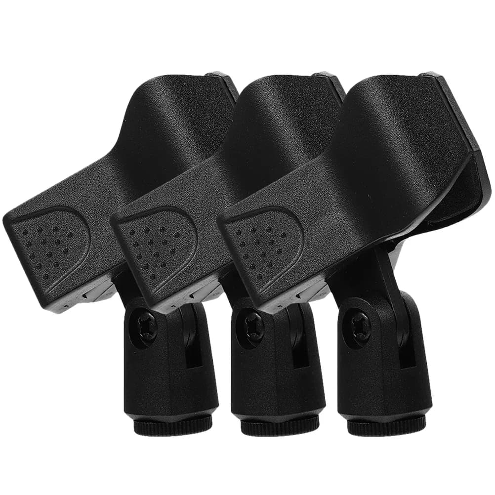 Lot de 2 supports de microphone sans fil - Clips en plastique portables slide 8