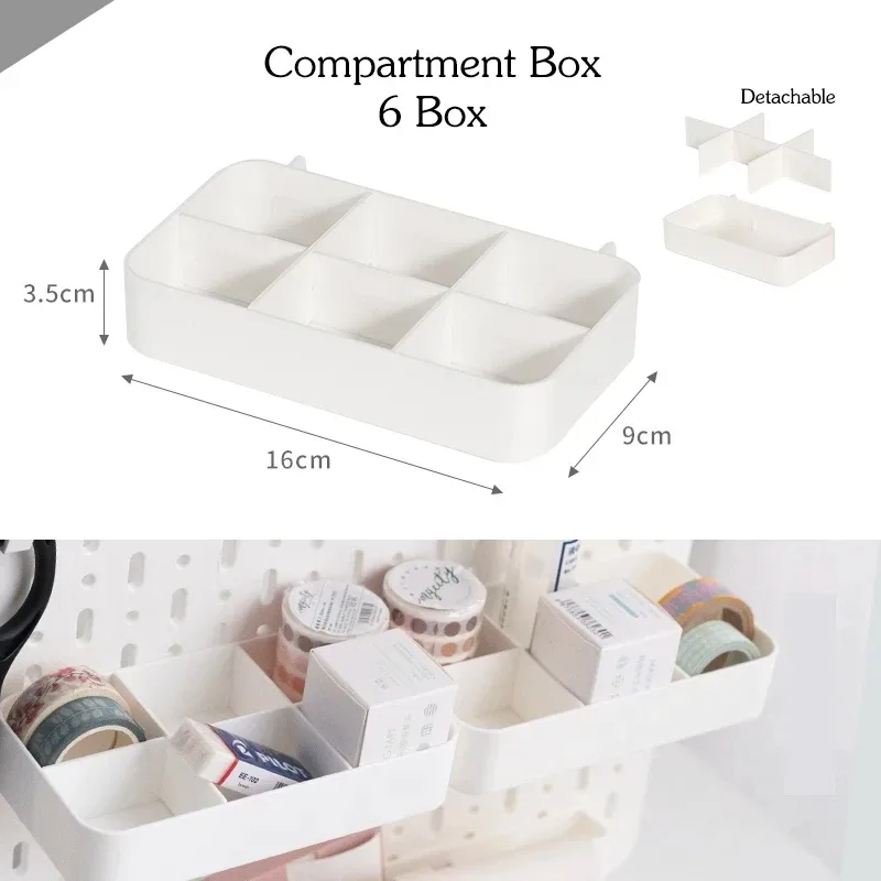 Panneau perforé mural et accessoires de rangement sans perçage slide 32