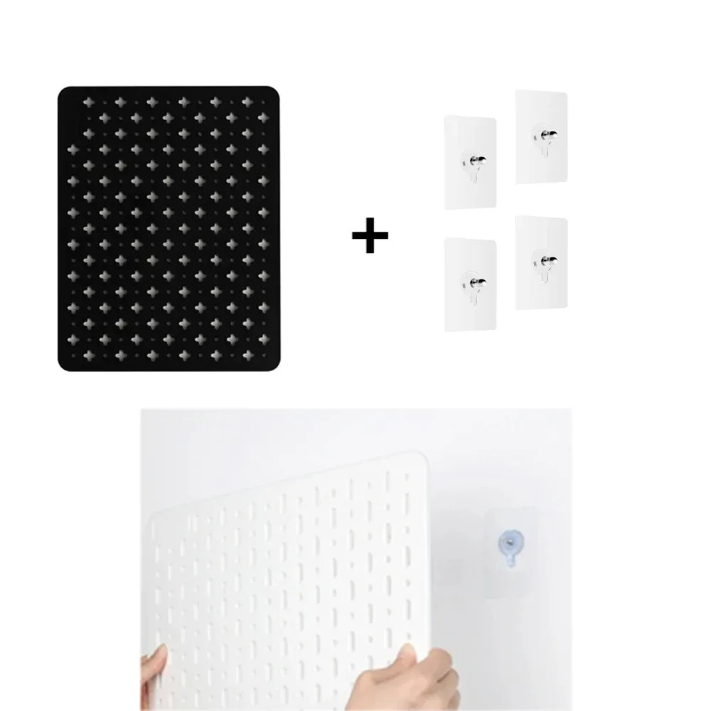 Panneau perforé mural et accessoires de rangement sans perçage slide 22