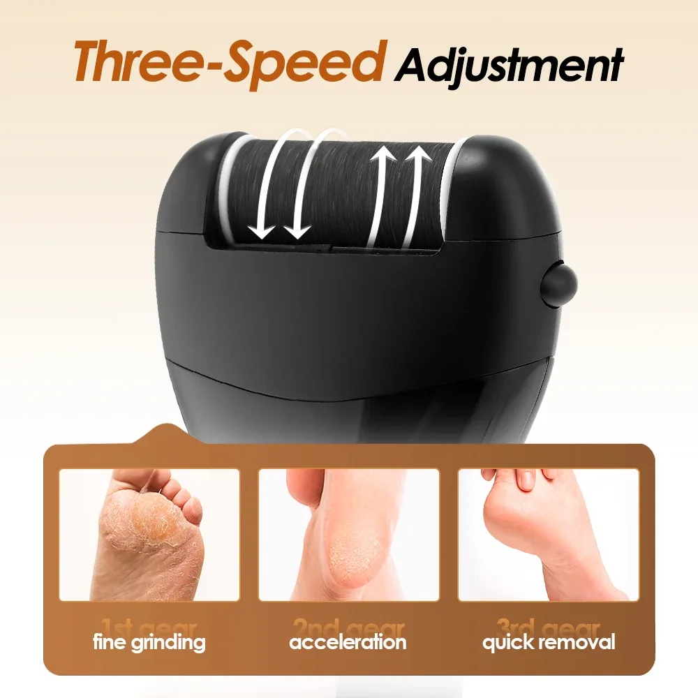 Râpe à pieds électrique professionnelle avec écran LCD et éliminateur de callosités slide 3