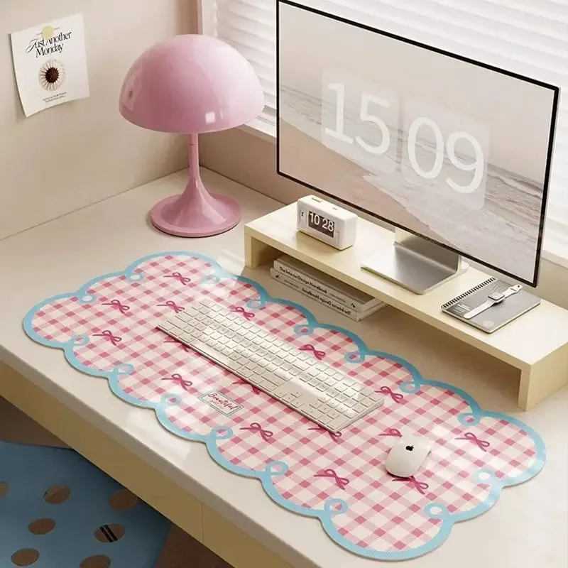 Grand tapis de bureau absorbant en terre de diatomée - Design illustré