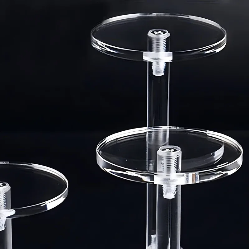 Présentoir en acrylique transparent à 4 niveaux pour parfums et figurines slide 6