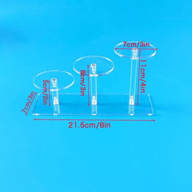 Présentoir en acrylique transparent à 4 niveaux pour parfums et figurines slide 9