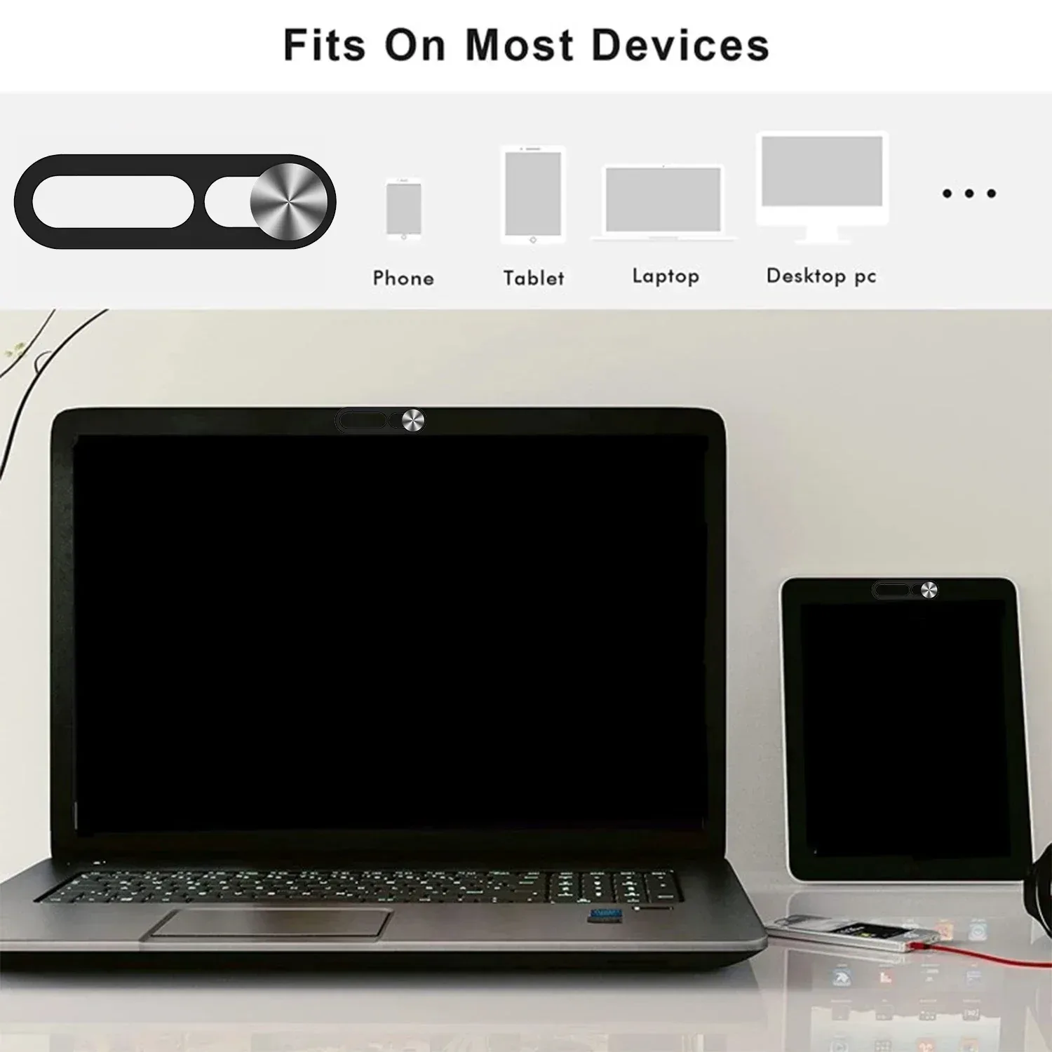 Cache-caméra de confidentialité coulissant pour iPhone 14, 15, 16 et tablettes slide 5