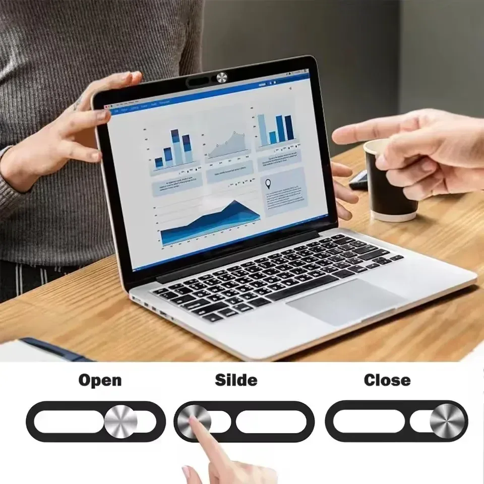 Cache-caméra de confidentialité coulissant pour iPhone 14, 15, 16 et tablettes slide 2