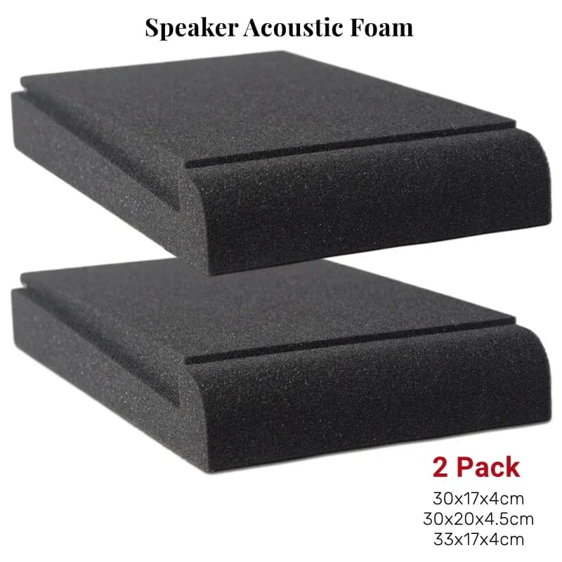Supports d'isolation acoustique en mousse pour moniteurs de studio - Lot de 2 - Image 1