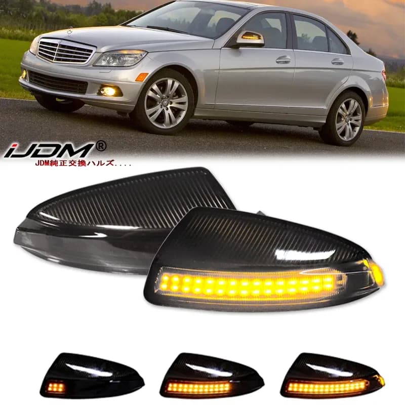 Clignotants de Rétroviseurs Dynamiques LED pour Mercedes-Benz Classe C (W204), Viano, Vito, ML (2007-2014)