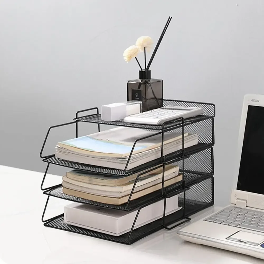 Boîte de rangement empilable pour documents A4