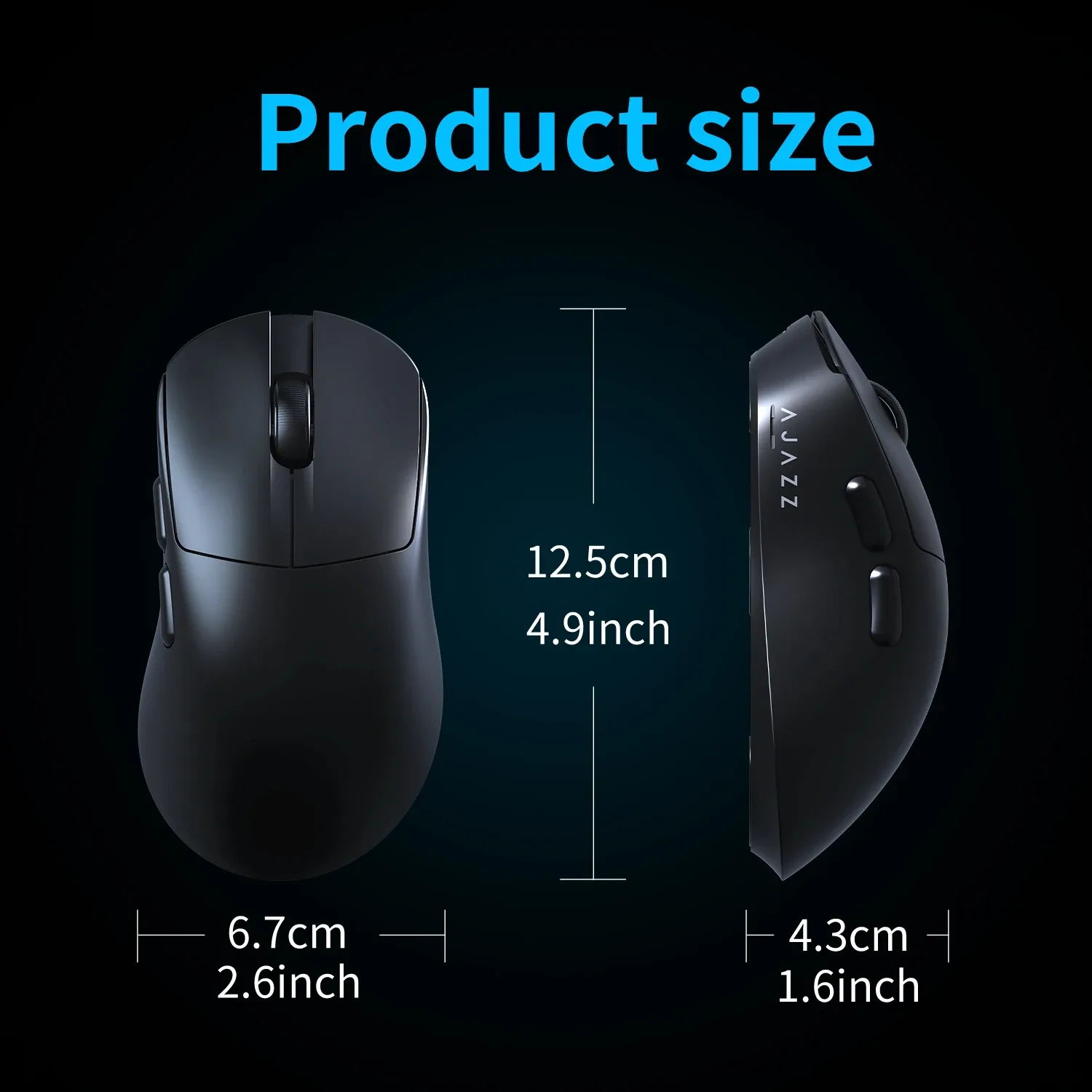 AJAZZ AJ179V2 MAX Souris Gaming Triple Mode avec Station de Charge Magnétique, Capteur PAW3311, 8K - Image 5
