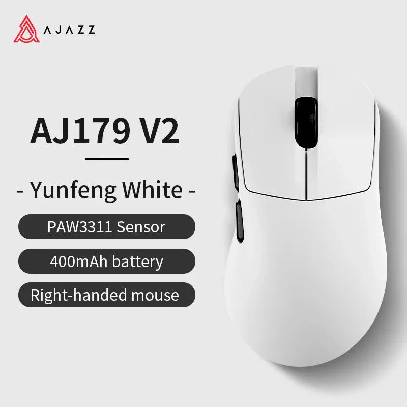 AJAZZ AJ179V2 MAX Souris Gaming Triple Mode avec Station de Charge Magnétique, Capteur PAW3311, 8K slide 9