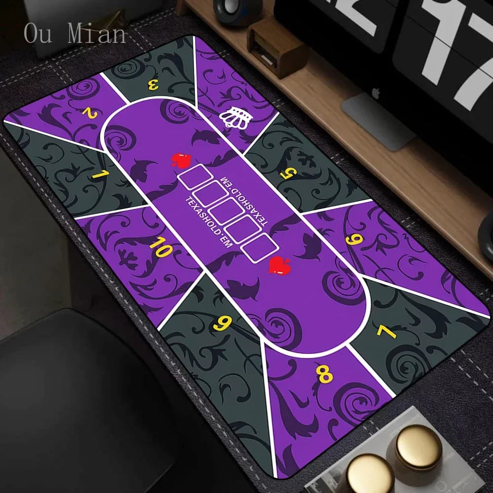 Tapis de Poker Texas Hold'em antidérapant en caoutchouc épais slide 5