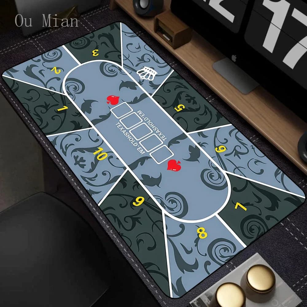 Tapis de Poker Texas Hold'em antidérapant en caoutchouc épais slide 9