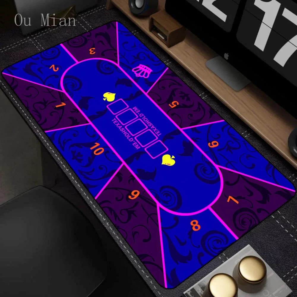 Tapis de Poker Texas Hold'em antidérapant en caoutchouc épais slide 8