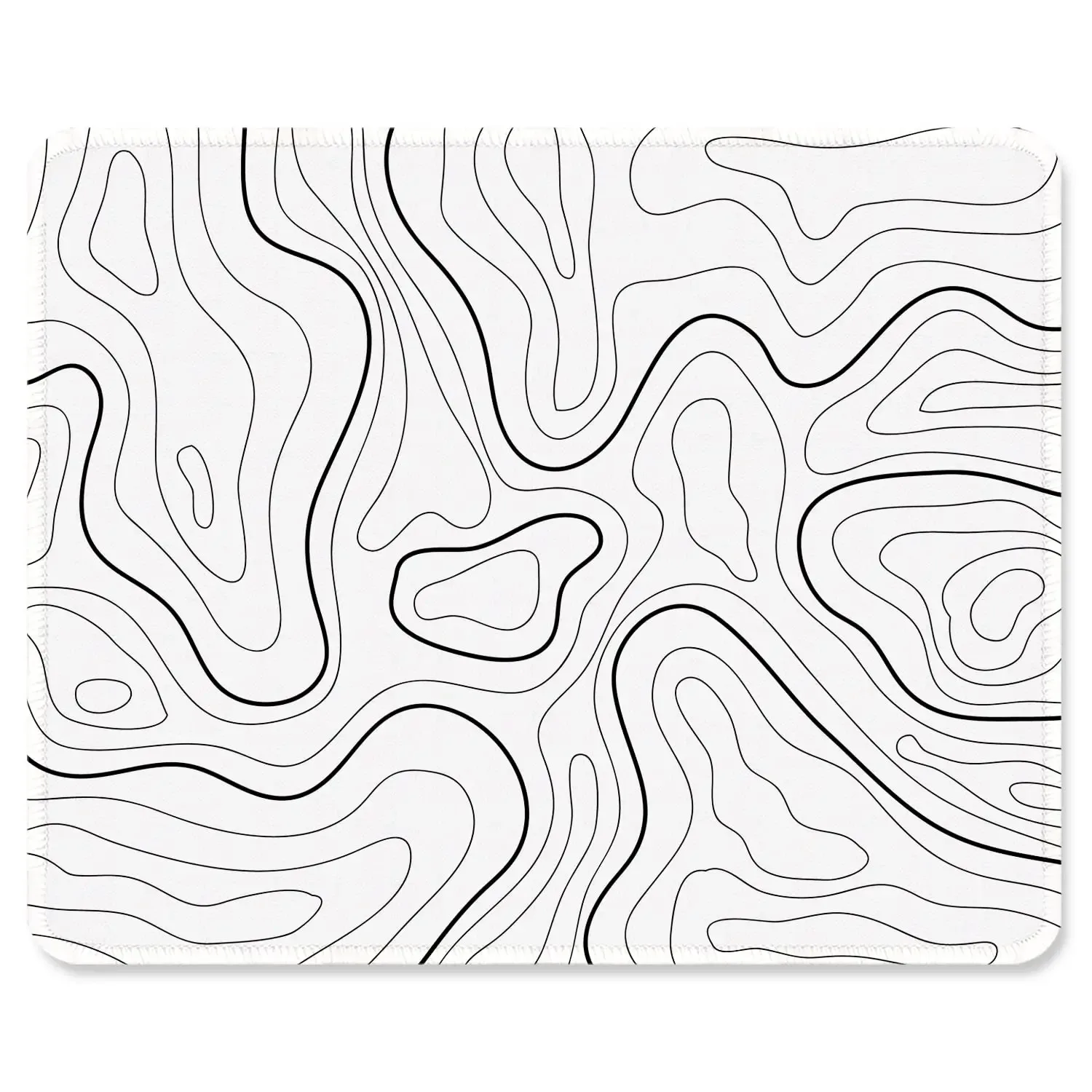 Tapis de souris design géométrique avec bords cousus slide 10