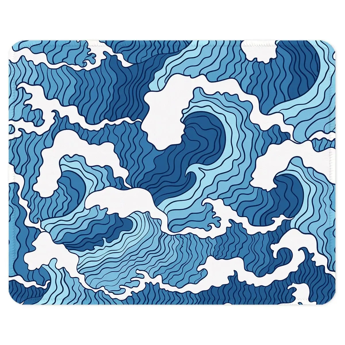 Tapis de souris design géométrique avec bords cousus slide 16