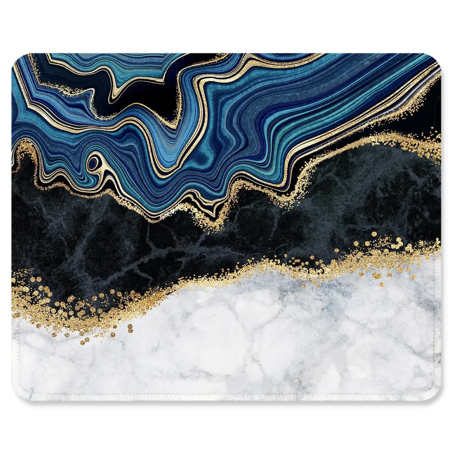 Tapis de souris design géométrique avec bords cousus slide 15