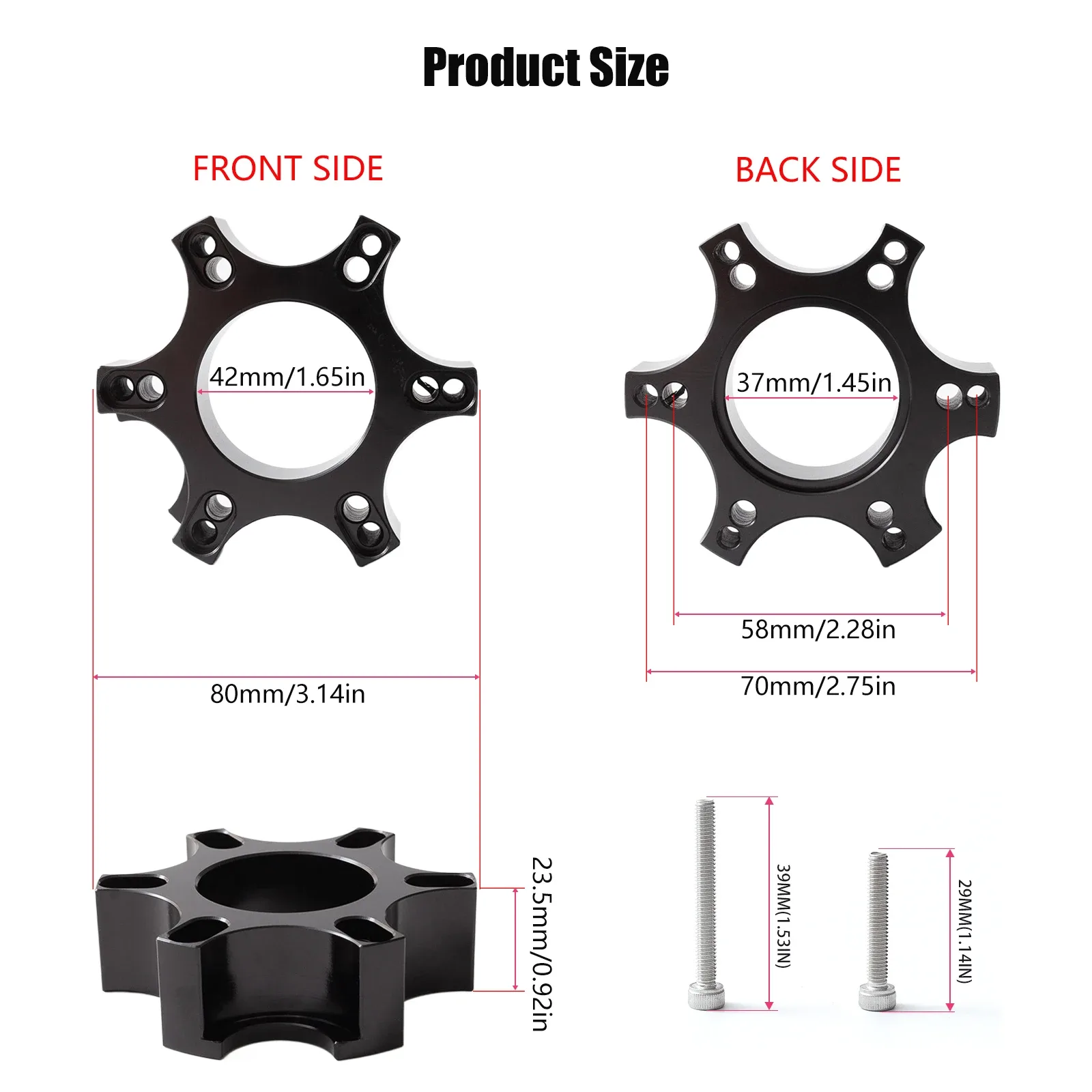 Adaptateur de Volant pour Bases Thrustmaster T300 RS, GT, Ferrari 599, TS-XW, P310 et R383 slide 3