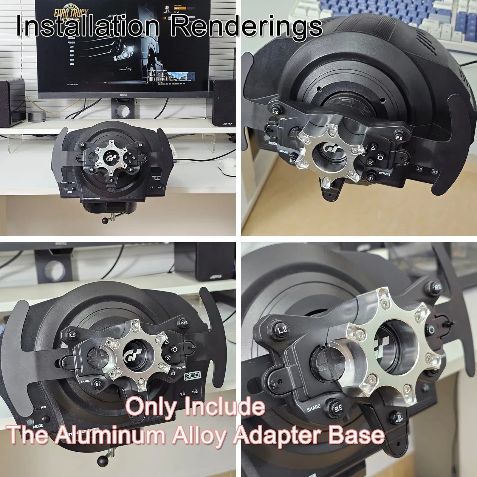Adaptateur de Volant pour Bases Thrustmaster T300 RS, GT, Ferrari 599, TS-XW, P310 et R383 slide 5