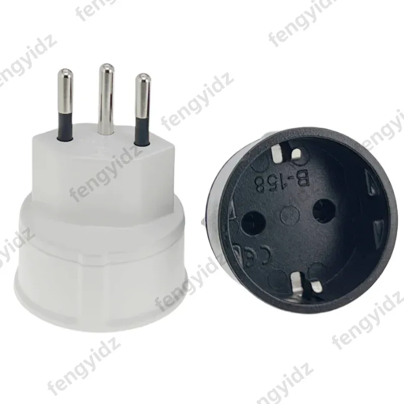 Adaptateur de voyage UE vers Suisse - Prise 3 broches - 10A / 250V - Image 1