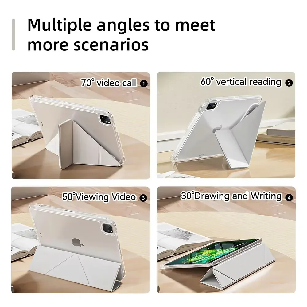 Étui intelligent avec porte-stylet pour iPad Pro, Air, Mini et iPad slide 6