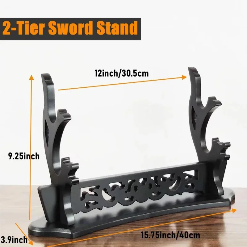 Support de Katana en Bois avec Motif Dragon - Présentoir pour Épée Demon Slayer slide 6