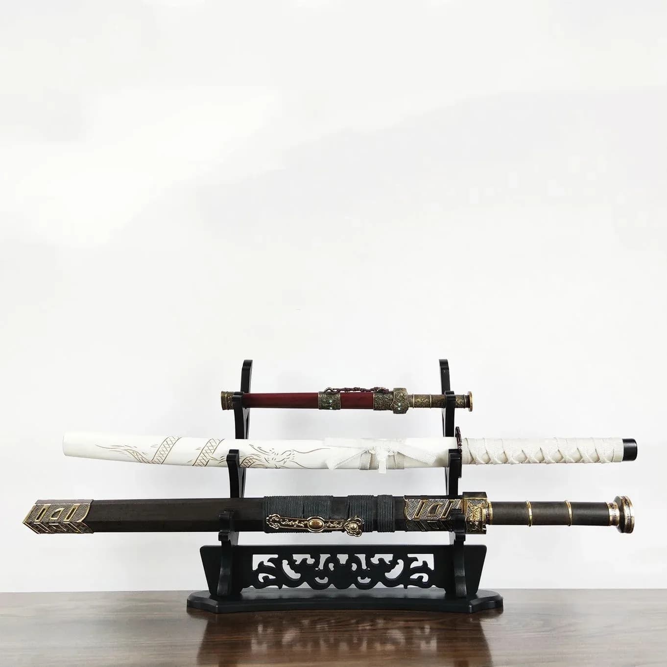Support de Katana en Bois avec Motif Dragon - Présentoir pour Épée Demon Slayer slide 5