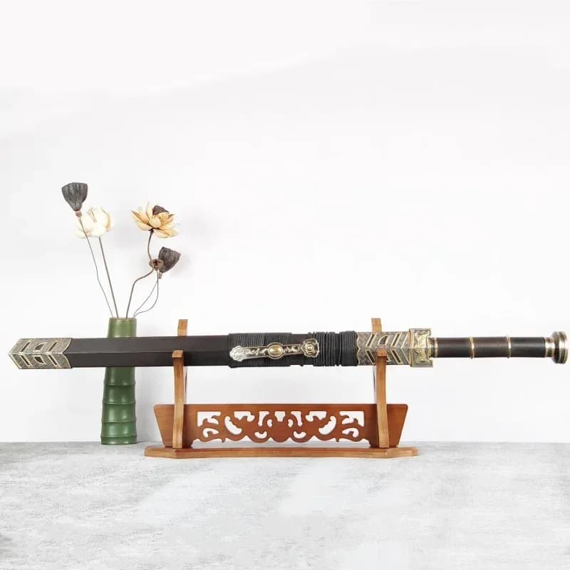 Support de Katana en Bois avec Motif Dragon - Présentoir pour Épée Demon Slayer slide 3