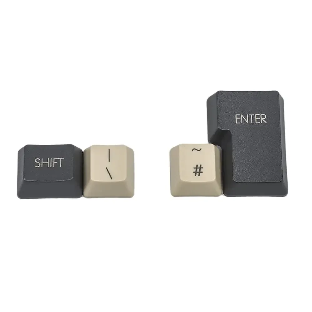 YMDK - Set de touches en PBT épais blanc, profil OEM, 61/87/104 touches pour clavier mécanique MX slide 11