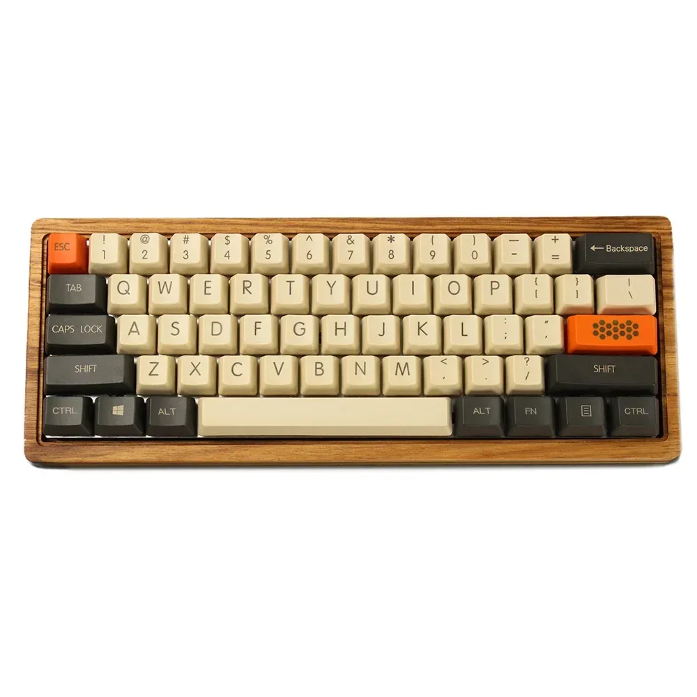 YMDK - Set de touches en PBT épais blanc, profil OEM, 61/87/104 touches pour clavier mécanique MX slide 7