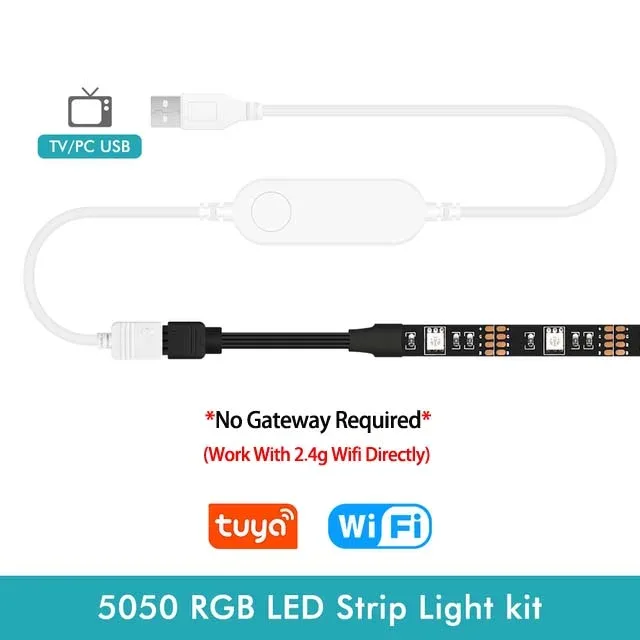 Ruban LED RGB Intelligent USB pour Rétroéclairage TV - Compatible Alexa et Google Home slide 7