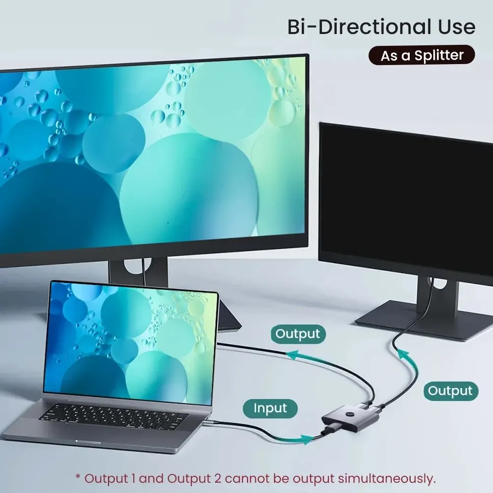 Commutateur HDMI 2.1 Bidirectionnel 8K NIERBO - 48 Gbps - 8K@60Hz / 4K@120Hz - Image 3