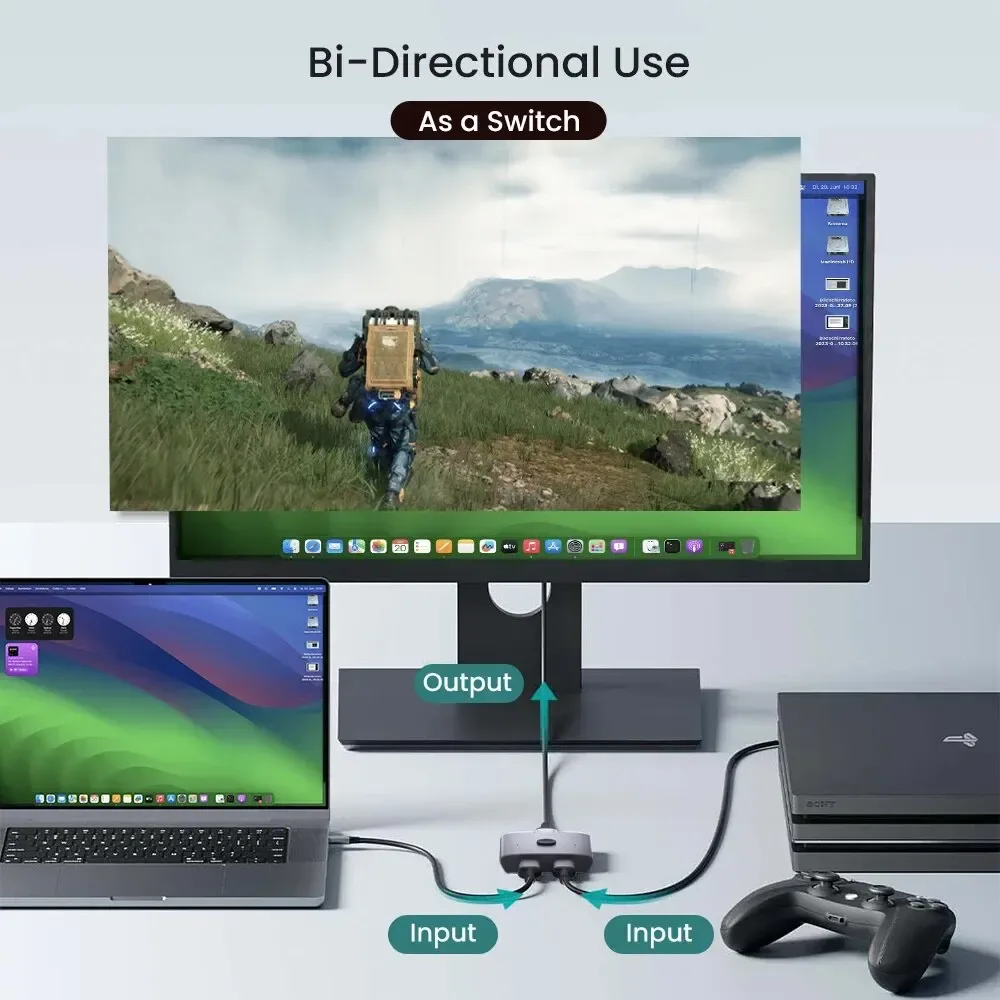 Commutateur HDMI 2.1 Bidirectionnel 8K NIERBO - 48 Gbps - 8K@60Hz / 4K@120Hz - Image 2