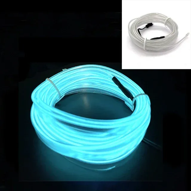Bande lumineuse LED néon flexible pour intérieur de voiture - Éclairage d'ambiance USB slide 24