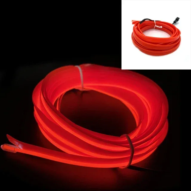 Bande lumineuse LED néon flexible pour intérieur de voiture - Éclairage d'ambiance USB slide 25