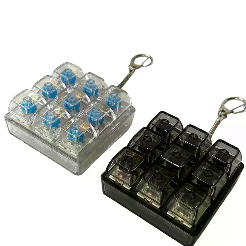 Testeur de switches pour clavier mécanique (4/9 touches) - Porte-clés anti-stress à LED - Image 2
