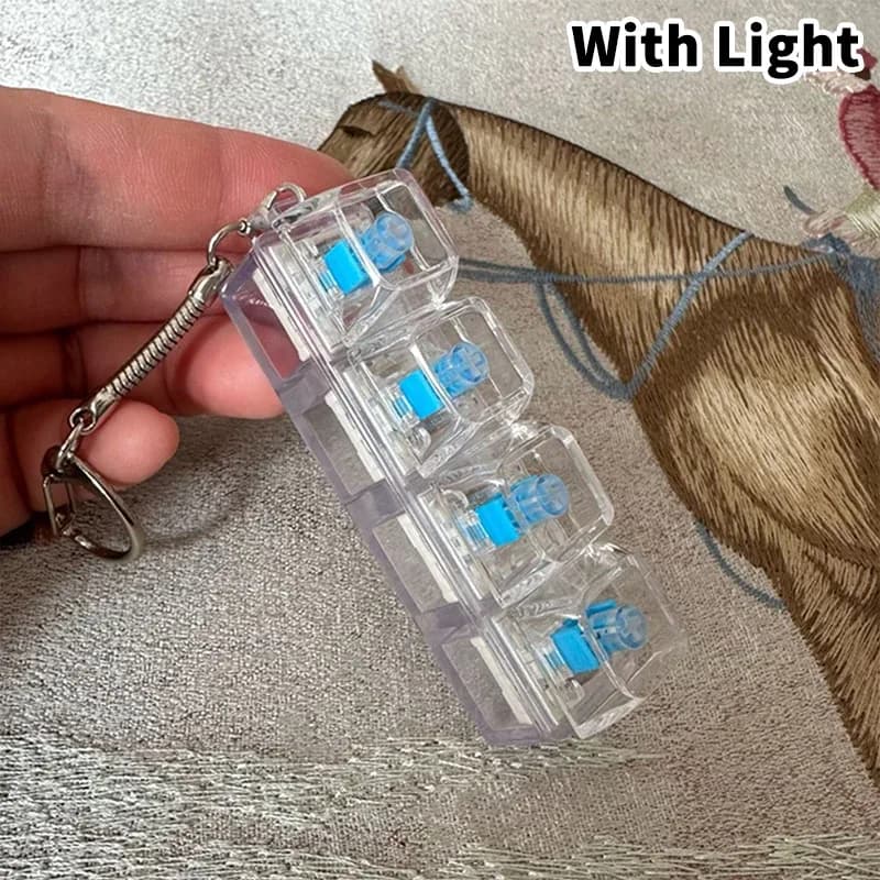 Testeur de switches pour clavier mécanique (4/9 touches) - Porte-clés anti-stress à LED slide 11